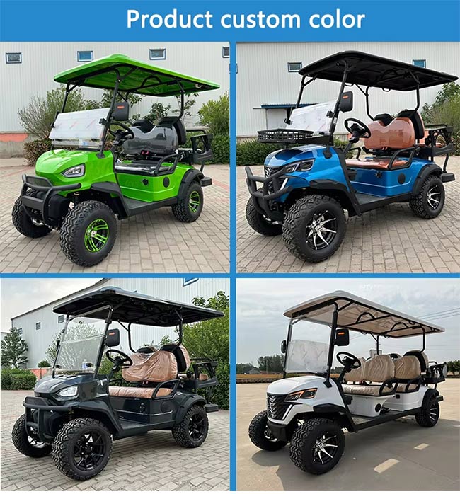 4-wheel, 4-seater electric golf buggy