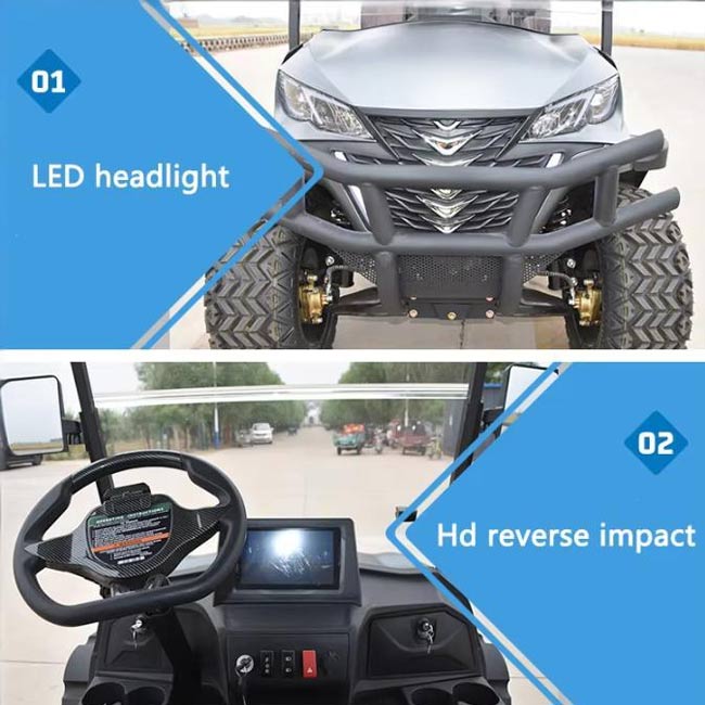 4-wheel, 4-seater electric golf buggy