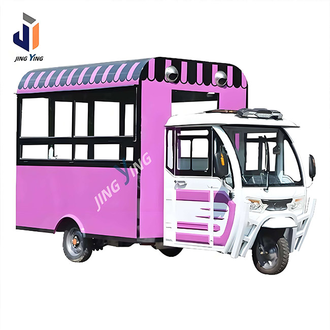 FT027-Hot Selling Street Legal Food Cart Battery Electric Mobile Food Cart 3 Wheels Refrigerated Food Carts for Business