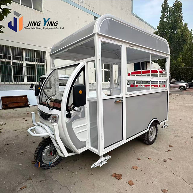 FT027-Hot Selling Street Legal Food Cart Battery Electric Mobile Food Cart 3 Wheels Refrigerated Food Carts for Business