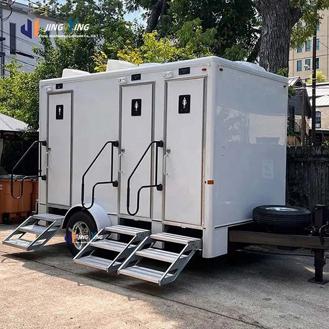 TT005-Mobile Outdoor Luxury Portable Bathrooms Trailer Portable Restrooms Trailer Camping caravan Toilet Manufacturers for Sale