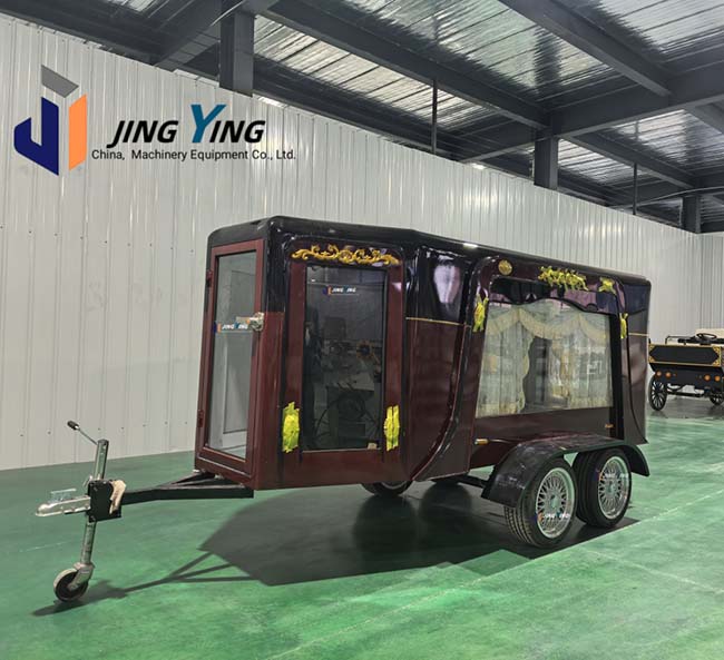 FH006-High Performance Trailer Hearse Hearse Royal Funeral Carriage Luxury Ornate Design Funeral Procession Vehicle Sale