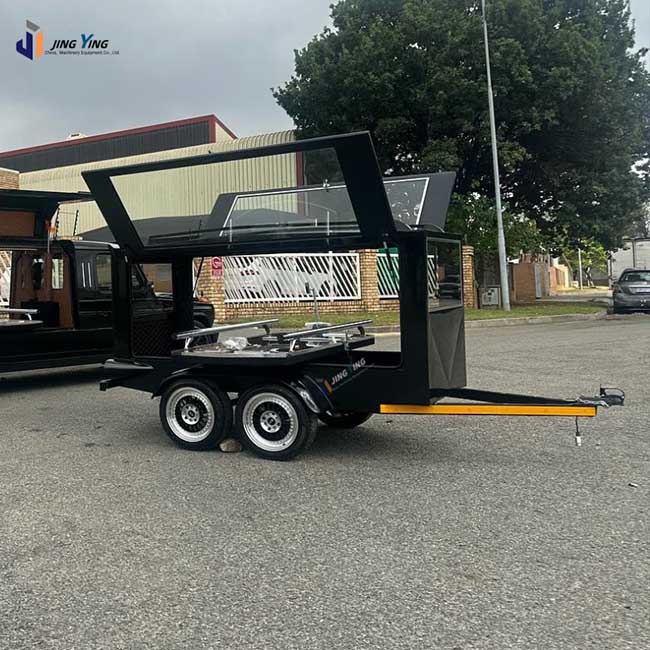 FH015-Exquisite Trailer Hearse Funeral Carriage Royal Hearse black Simple Design Funeral Procession Car for Professional Use