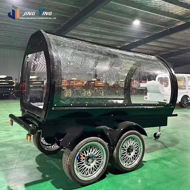 FH016-Trailer Hearse Merging Tradition with Modernity Suitable for Funerals and Memorials Offering Customization Options for All Events