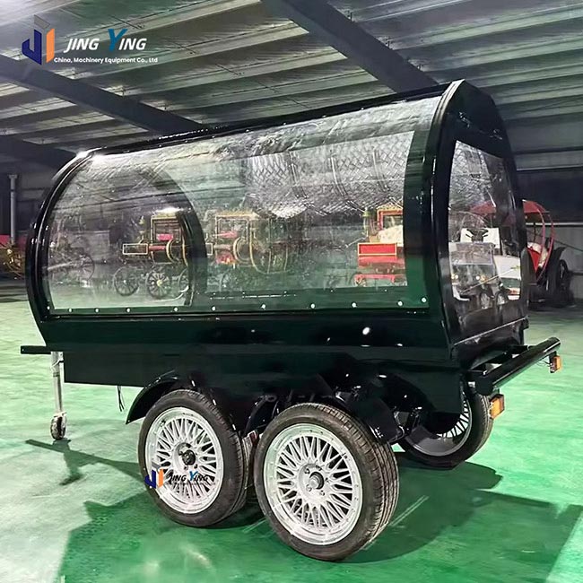 FH016-Trailer Hearse Merging Tradition with Modernity Suitable for Funerals and Memorials Offering Customization Options for All Events