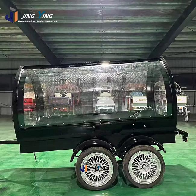 FH016-Trailer Hearse Merging Tradition with Modernity Suitable for Funerals and Memorials Offering Customization Options for All Events