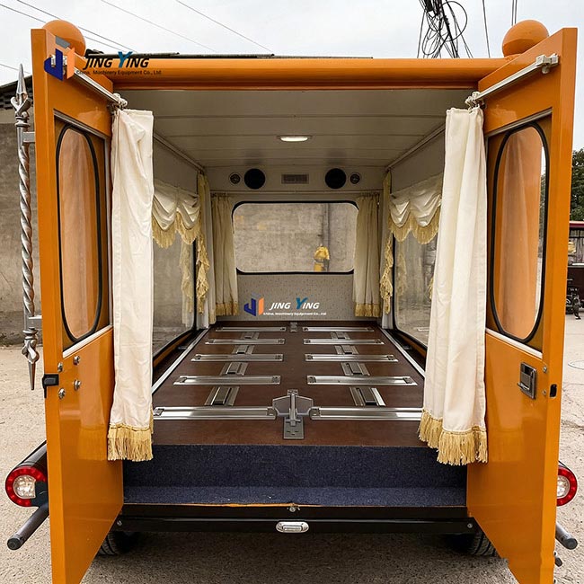 FH017-Luxury Style Funeral Carriage Car New Vehicle Horse Drawn Carriage Trailer Hearse Horse Carriage Funeral
