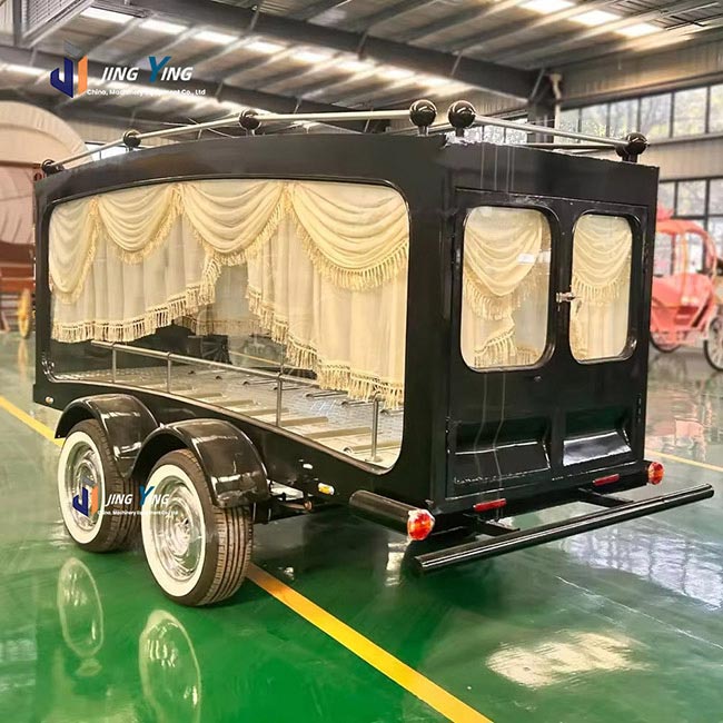 FH017-Luxury Style Funeral Carriage Car New Vehicle Horse Drawn Carriage Trailer Hearse Horse Carriage Funeral