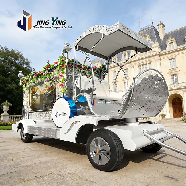 FH018-The Most Popular Flower Decorated Hearse Cars Handmade Hearse Vehicle Electric/Horse-drawn Funeral Van on Sale