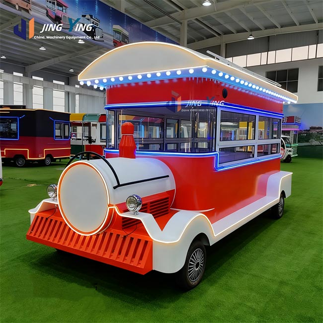 FT011-Electric food Cart Stainless Steel Mobile Kitchen Customizable Patty Grill Topping Station Logo Branding Electric Powered for Urban Use