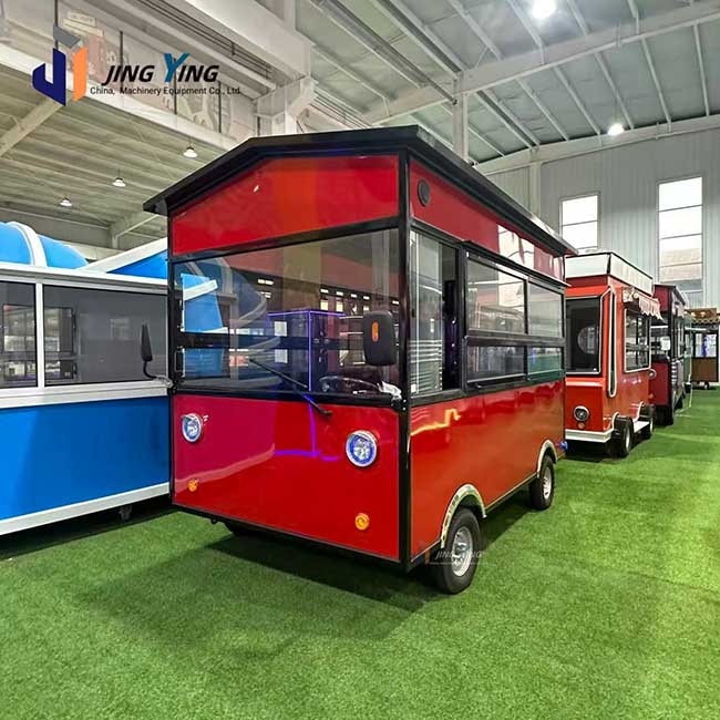 FT014-High Quality Mobile Food Truck Fully Equipped Street Food Trailer for Coffee BBQ Pizza Mobile Kitchen Cart