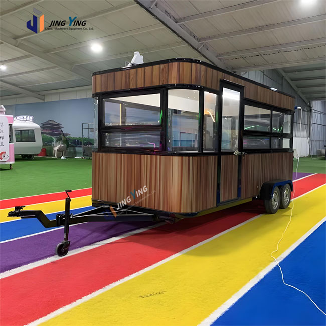 FT014-High Quality Mobile Food Truck Fully Equipped Street Food Trailer for Coffee BBQ Pizza Mobile Kitchen Cart