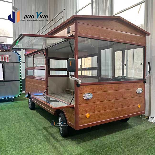 FT014-High Quality Mobile Food Truck Fully Equipped Street Food Trailer for Coffee BBQ Pizza Mobile Kitchen Cart