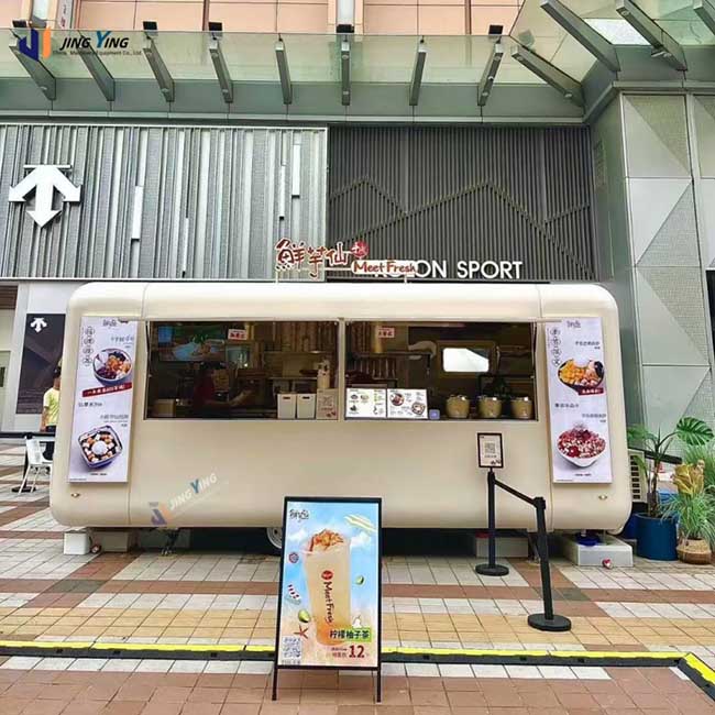 FT017-Personalized Non-powered food trailer Pizza Food Truck with Customizable Size Logo Engraving for Commercial Use