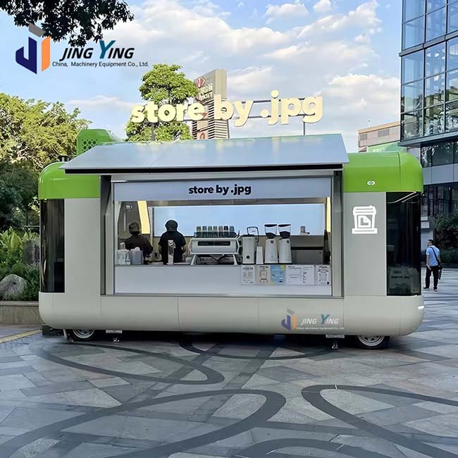 FT017-Personalized Non-powered food trailer Pizza Food Truck with Customizable Size Logo Engraving for Commercial Use