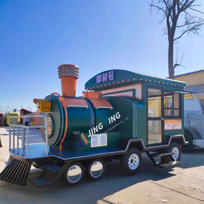 FT018-Locomotive Design Food Trucks For Schools and Amusement Parks Schools and amusement parks offer delicious options