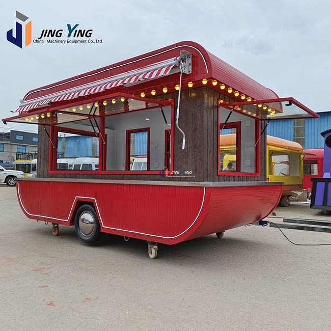 FT020-Wholesale Pirate Ship Mobile Food Trailer Food Truck for BBQ Coffee Pizza Mobile Kitchen