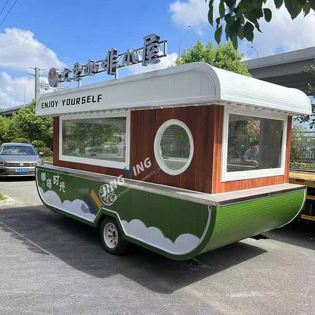 FT020-Wholesale Pirate Ship Mobile Food Trailer Food Truck for BBQ Coffee Pizza Mobile Kitchen