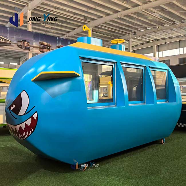 FT021-Shark barrel-style mobile food trucks the perfect combination of convenience and deliciousness