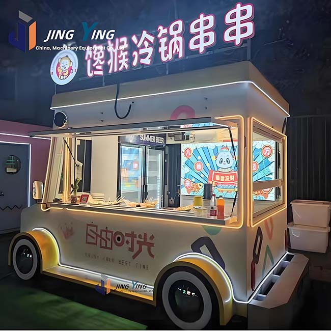 FT022-Hot sale Outdoor Commercial Mobile Electric Powered Coffee Ice Cream Beverage Food Truck with Full Kitchen Equipment