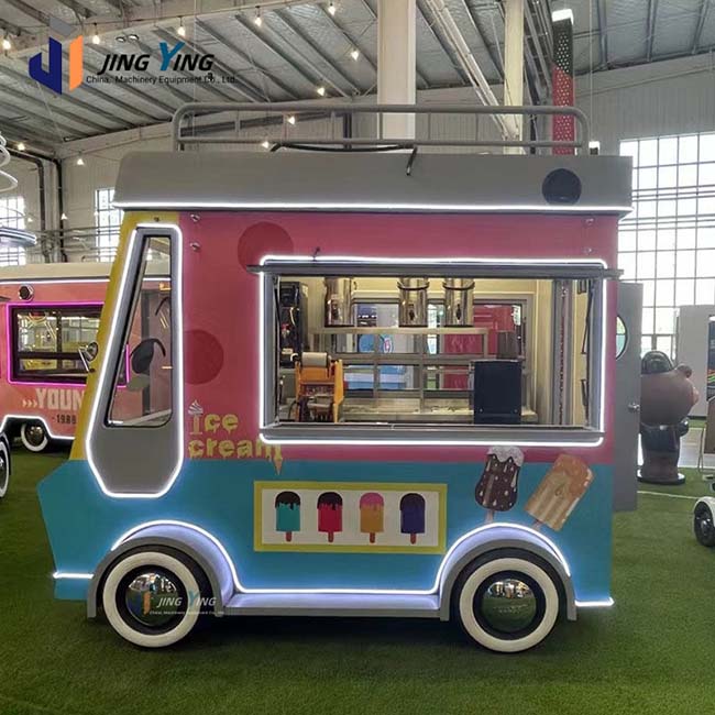 FT022-Hot sale Outdoor Commercial Mobile Electric Powered Coffee Ice Cream Beverage Food Truck with Full Kitchen Equipment