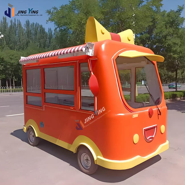 FT025-Style Little Fish Design Food Trailer Mobile Food Truck Fully Equipped for Coffee Pizza Ice Cream Snack