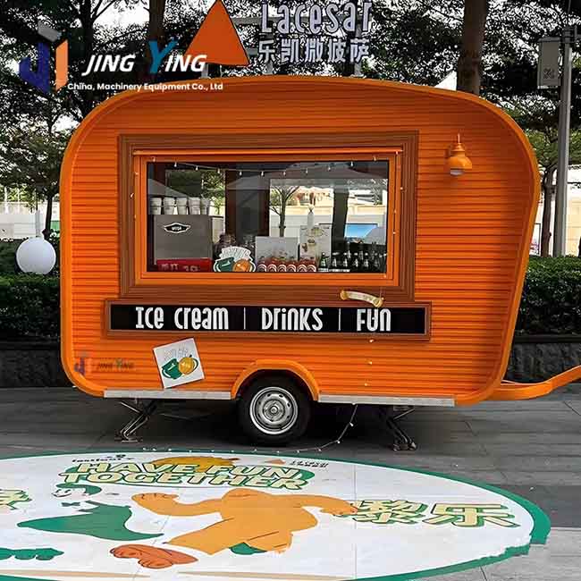 FT007-Wholesale Price Mobile Food Truck Fully Equipped Street Food Trailer for BBQ Coffee Taco Mobile Kitchen Cart