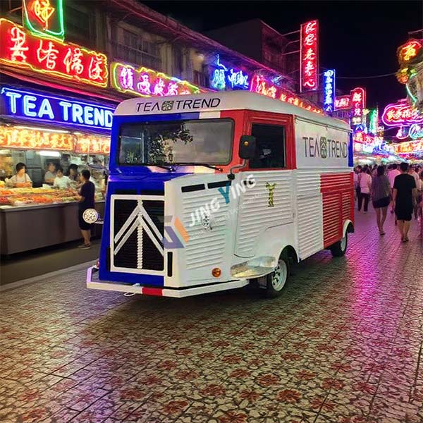 FT009- Citroën Mobile Food Truck Fully Equipped Street Food Trailer for Coffee BBQ Hot Dog Mobile Kitchen