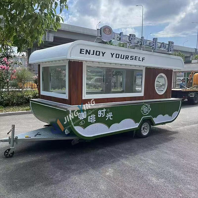 FT003-Customized Food Truck Mobile Cocktail Coffee Juice bar Trailer Ice Cream Bakery Pizza Burger Food Trailer with Full Kitchen