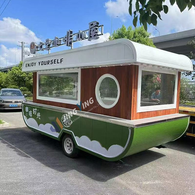 FT003-Customized Food Truck Mobile Cocktail Coffee Juice bar Trailer Ice Cream Bakery Pizza Burger Food Trailer with Full Kitchen