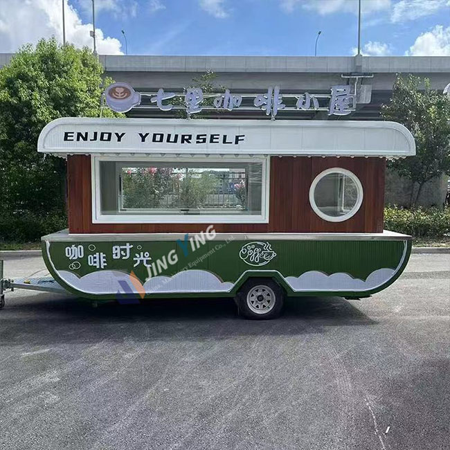 FT003-Customized Food Truck Mobile Cocktail Coffee Juice bar Trailer Ice Cream Bakery Pizza Burger Food Trailer with Full Kitchen