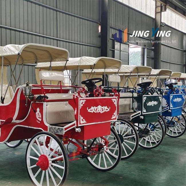 HC001-Sightseeing Tourist Horse Drawn European Horse Carts Wagon Carriage Wedding Electric Horse Carriage Horse Carts for Sale