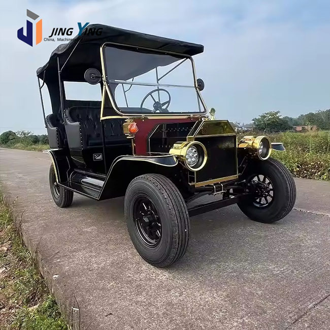 SCC001-New Retro Vintage Electric Sightseeing Pickup Truck-Classic Style 48V 150A Battery 60 Km/h 500KG Load Capacity Q235B Steel