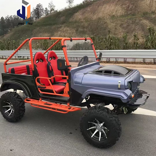 J006-350cc New Model Mini Jeep Kids Adult UTU All Terrain Utility Vehicle Electric Gasoline 4 Sale Dedicated Mini Jeep Transport