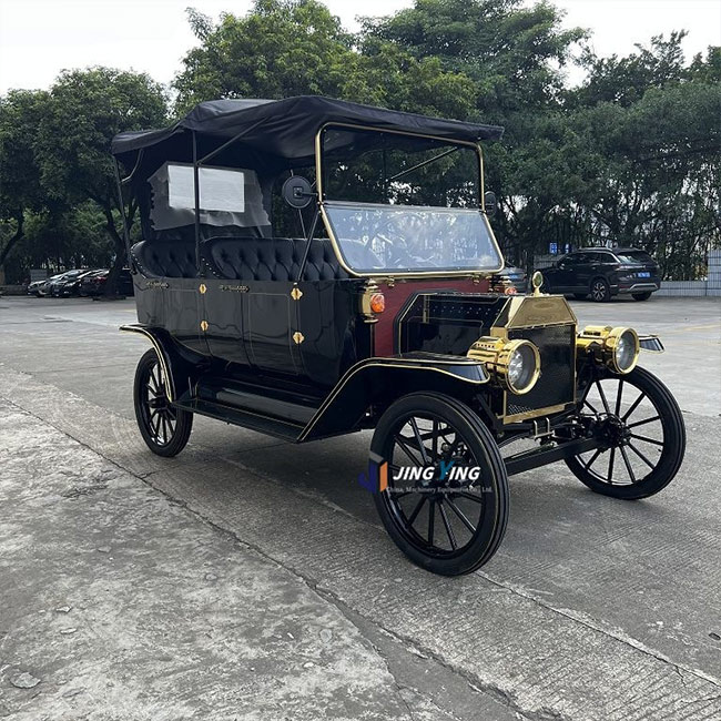 SCC001-New Retro Vintage Electric Sightseeing Pickup Truck-Classic Style 48V 150A Battery 60 Km/h 500KG Load Capacity Q235B Steel